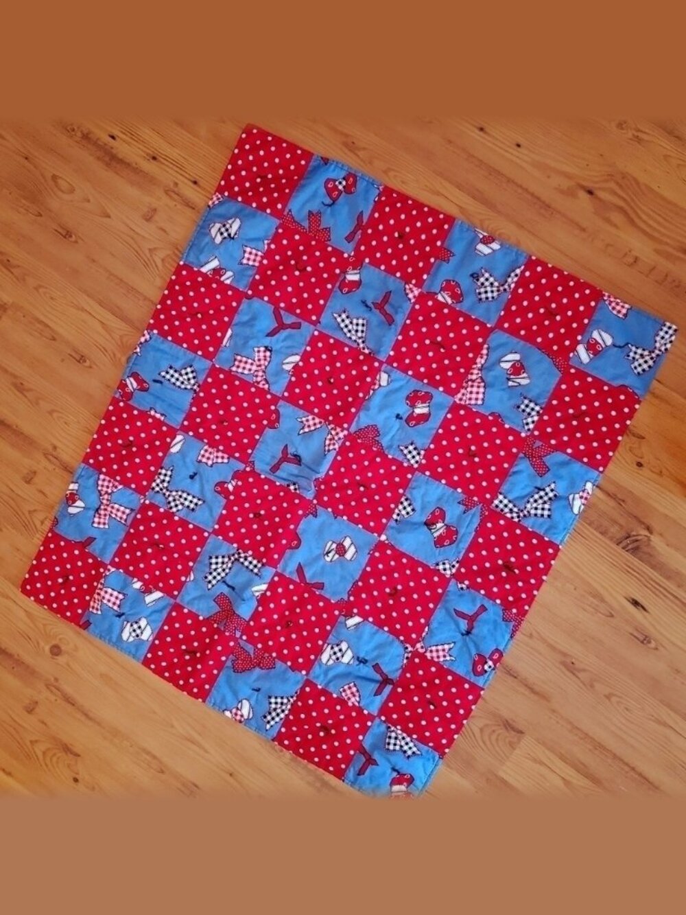 WESTERN THEME BOWS BABY BLANKET